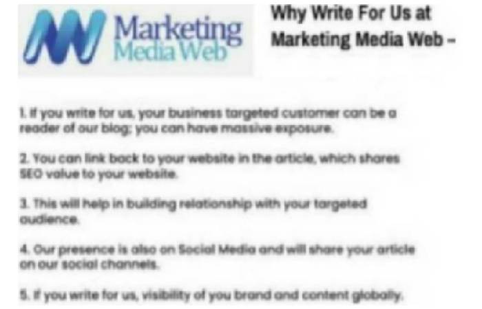 Why Write For Us at Marketing Media Web – Brand Strategy Write For Us