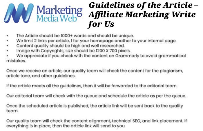 Guidelines of the Article – Affiliate Marketing Write for Us (1)