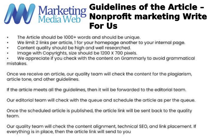 Guidelines of the Article – Nonprofit marketing Write For Us (1)