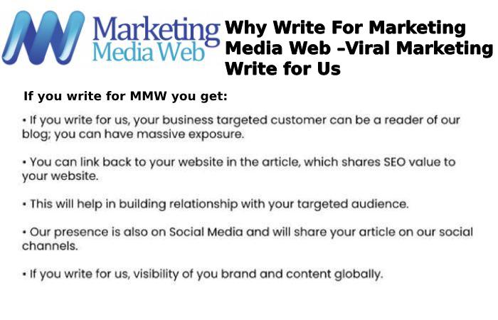 Why Write For Marketing Media Web –Viral Marketing Write For Us