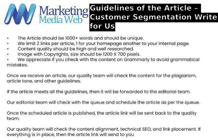 Guidelines of the Article – Customer Feedback Write for Us