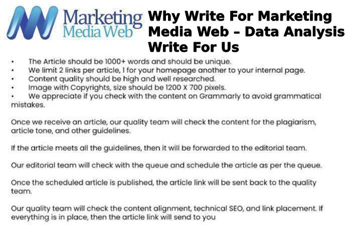 Why Write For Marketing Media Web – Data Analysis Write For Us
