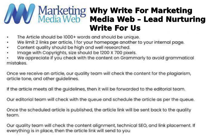 Why Write For Marketing Media Web – Lead Nurturing Write For Us
