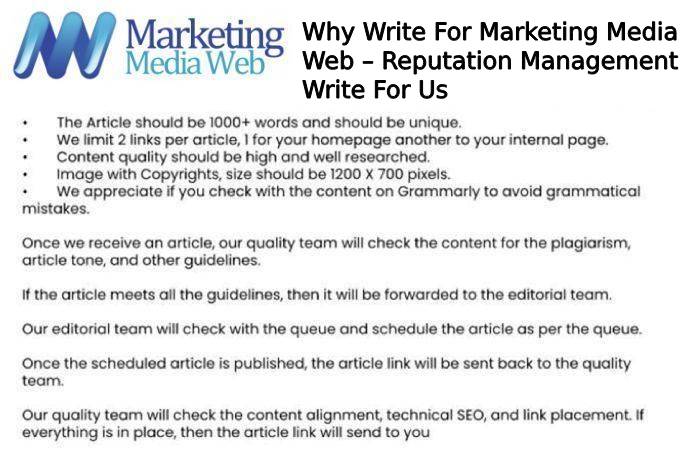 Why Write For Marketing Media Web – Reputation Management Write For Us