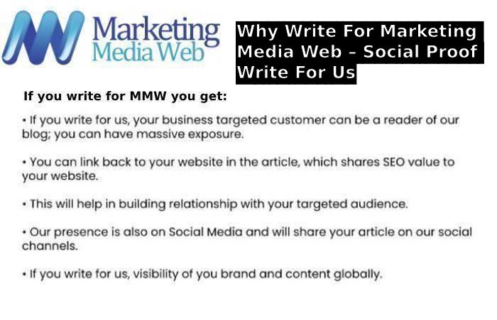 Why Write For Marketing Media Web – Social Proof Write For Us