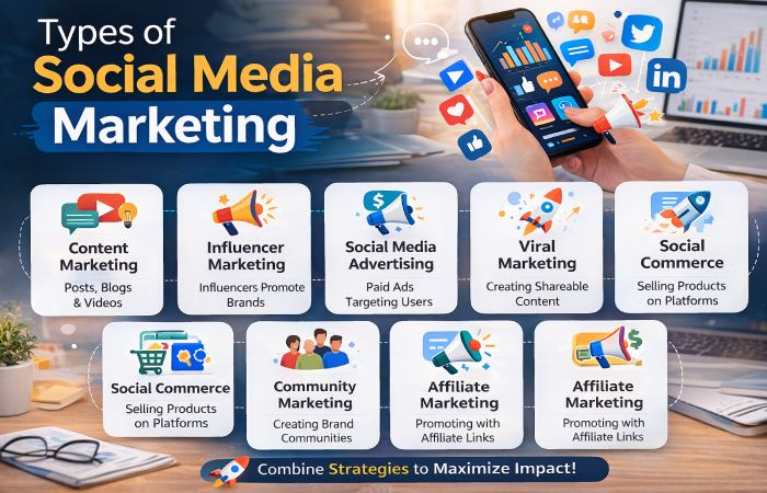 types of social media marketing